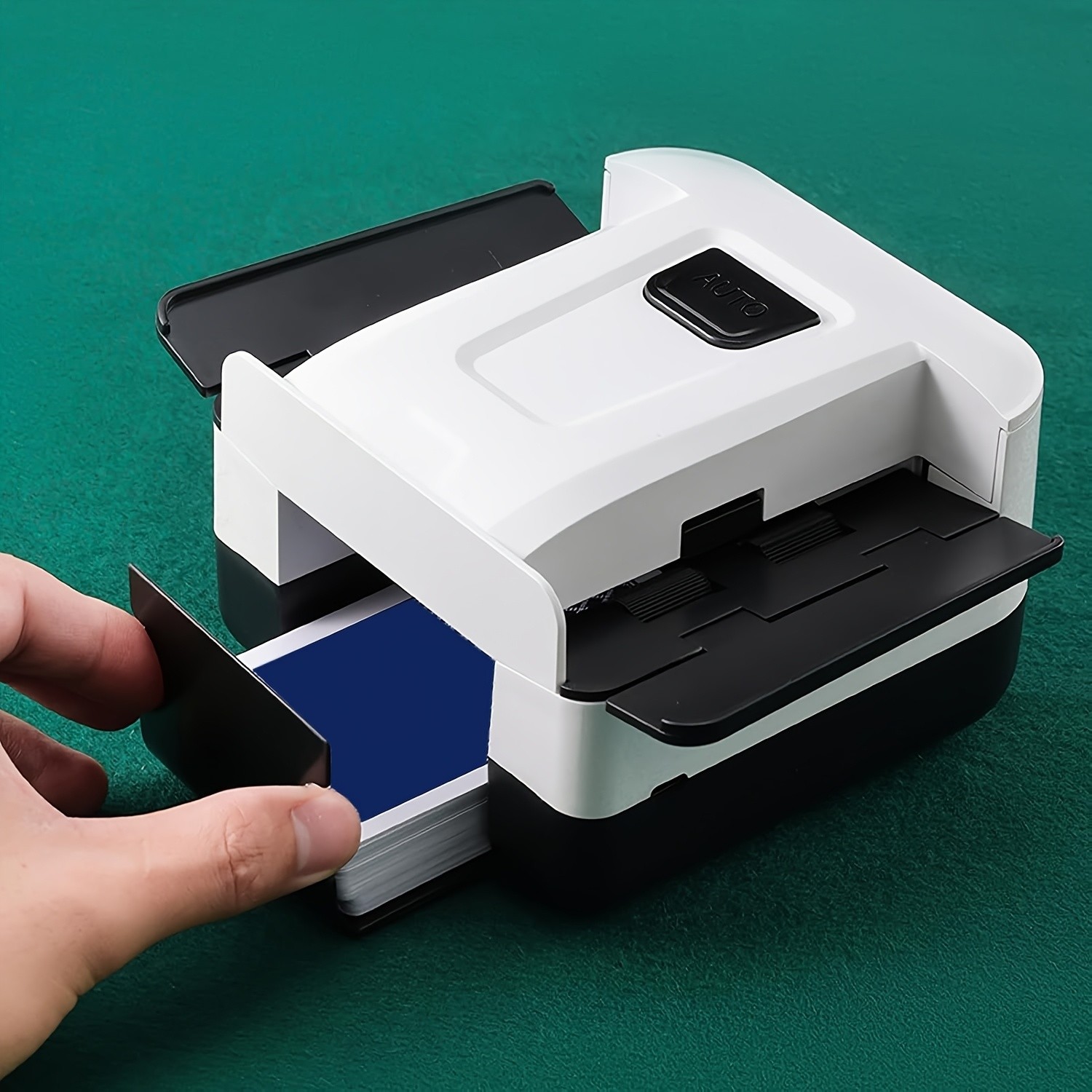 Fully Automatic Card Shuffler  Silent, Anti-Jam Precision for Fair Play