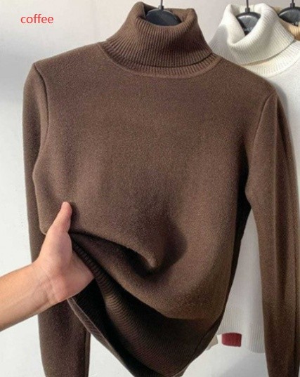 Winter Fleece Thick Knitted Bottoming Shirt