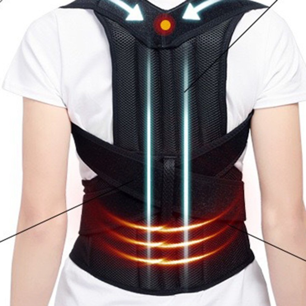 Heated Posture Corrector Back Brace  Straighten, Support, Soothe