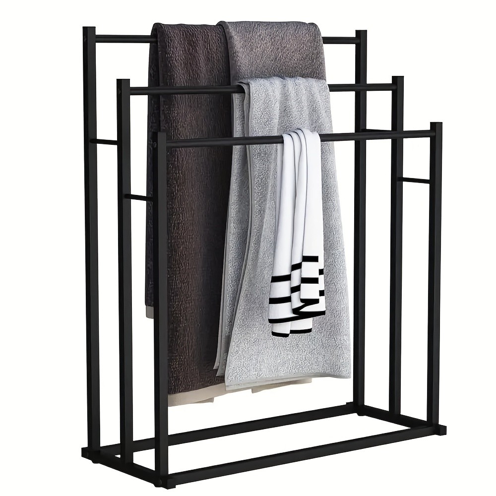 3-Tier Freestanding Towel Rack  Stable, Stylish, Space-Saving Storage