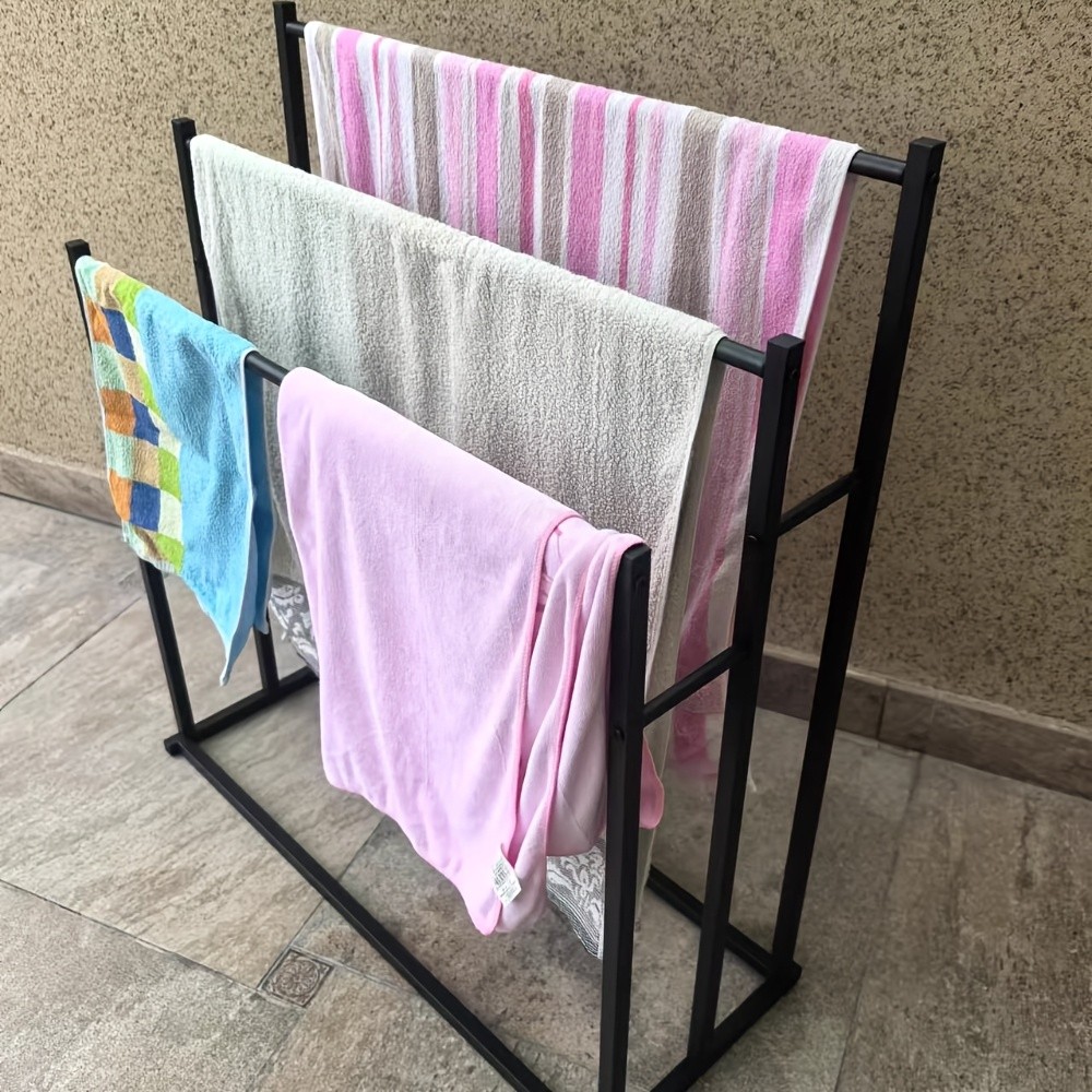 3-Tier Freestanding Towel Rack  Stable, Stylish, Space-Saving Storage