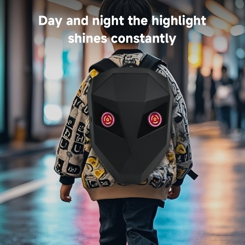 LED Mens Backpack with Display  Carry Bold, Be Seen Anywhere