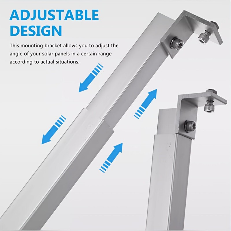 1 Set Adjustable Solar Panel Mounting Brackets