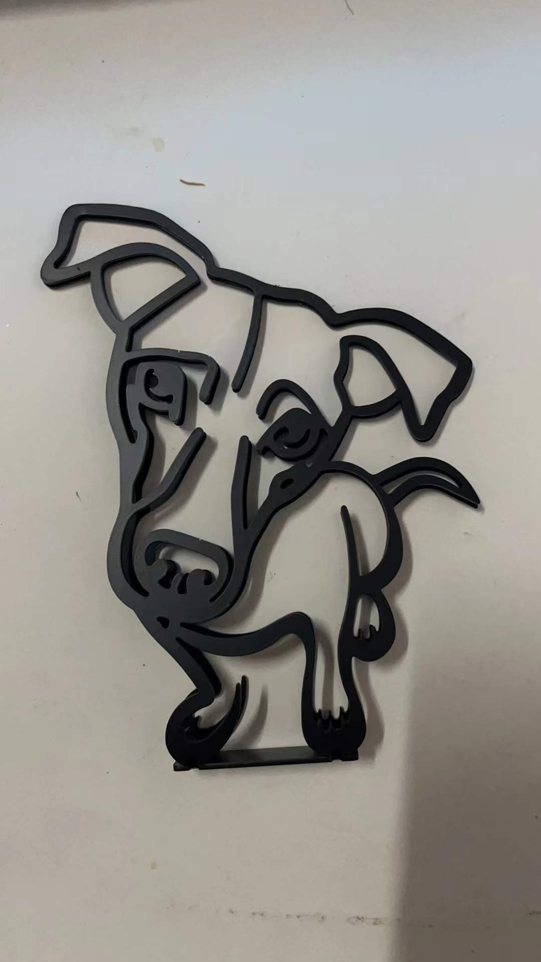 Dog Breed Line Art Sculpture