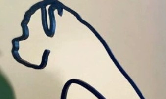 Dog Breed Line Art Sculpture