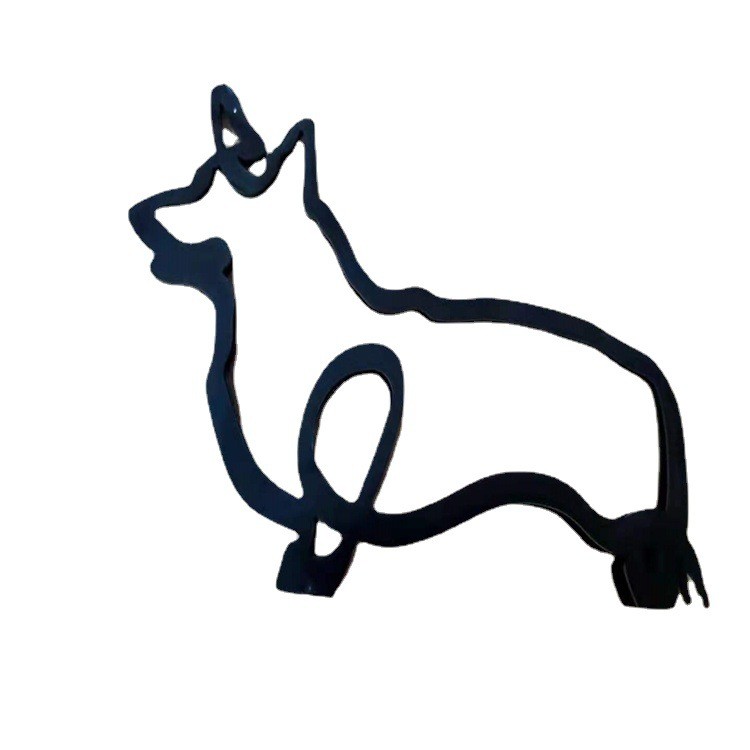 Dog Breed Line Art Sculpture