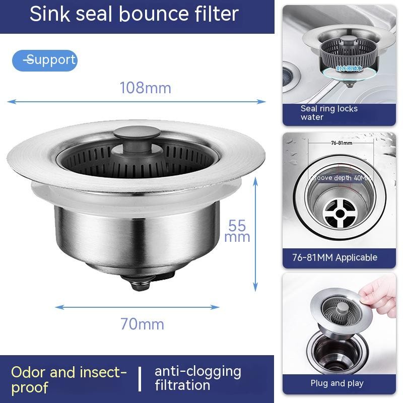 Kitchen Sink Drain Strainer