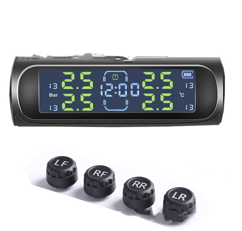 Solar Power Car Tire Pressure Monitoring Tool