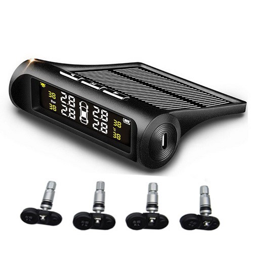 Solar Power Car Tire Pressure Monitoring Tool
