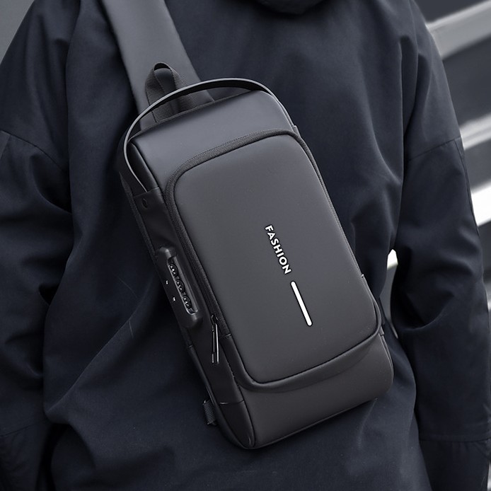 Anti-Theft USB Charging Crossbody Backpack