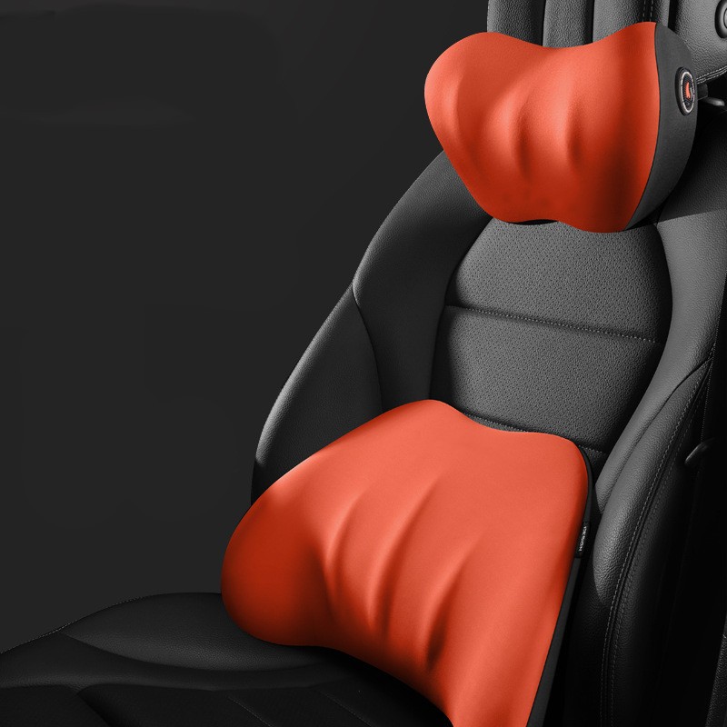 Memory Foam Car Headrest & Lumbar Support Cushion