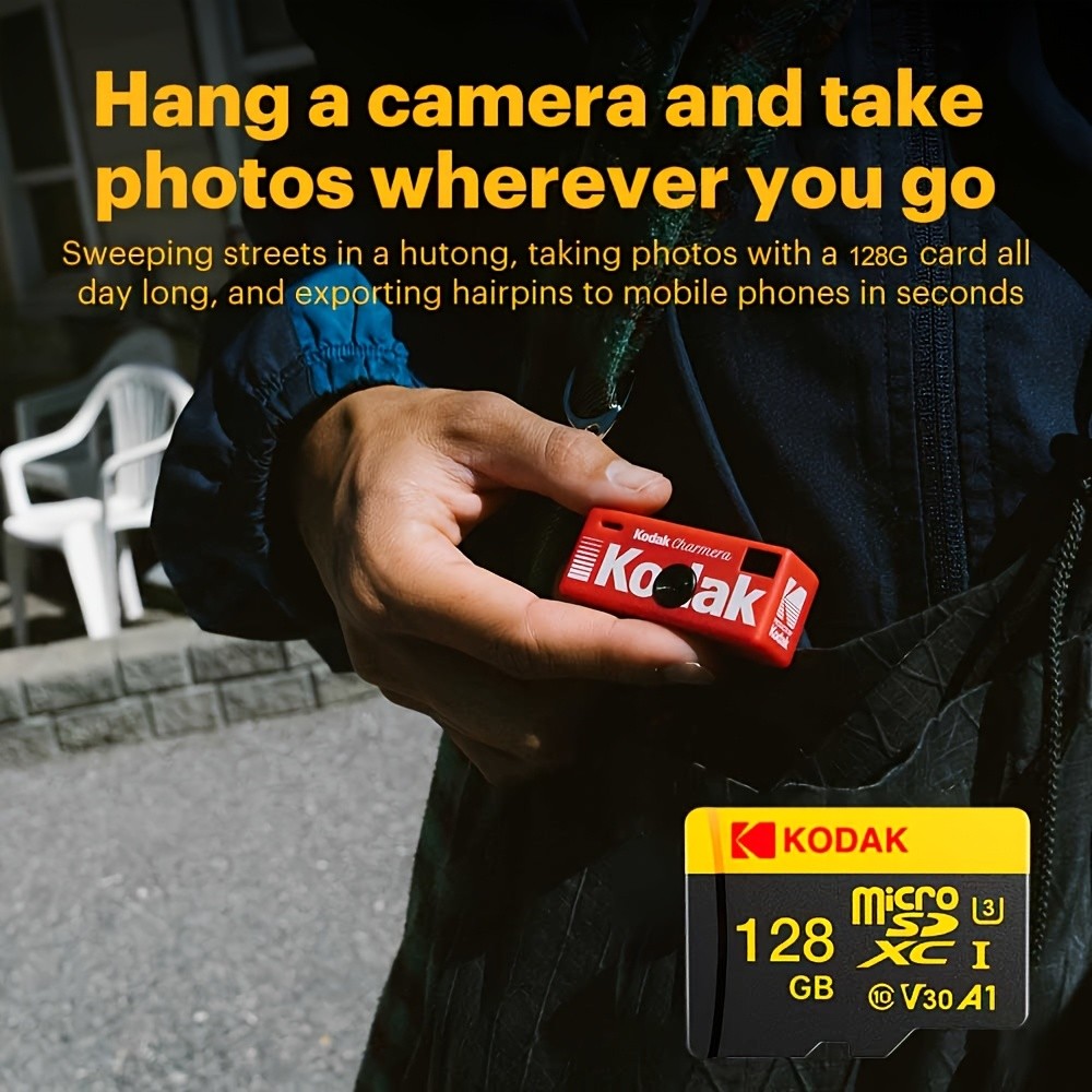 128GB KODAK Charmera Camera High-Speed Memory Card