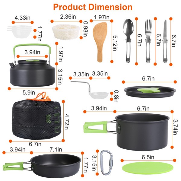 16 Camping Cookware Sets
