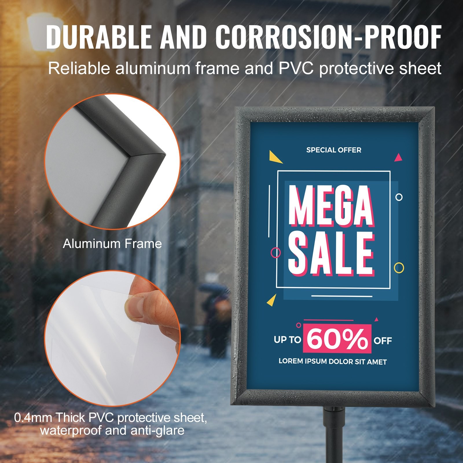 Pedestal Sign Holder