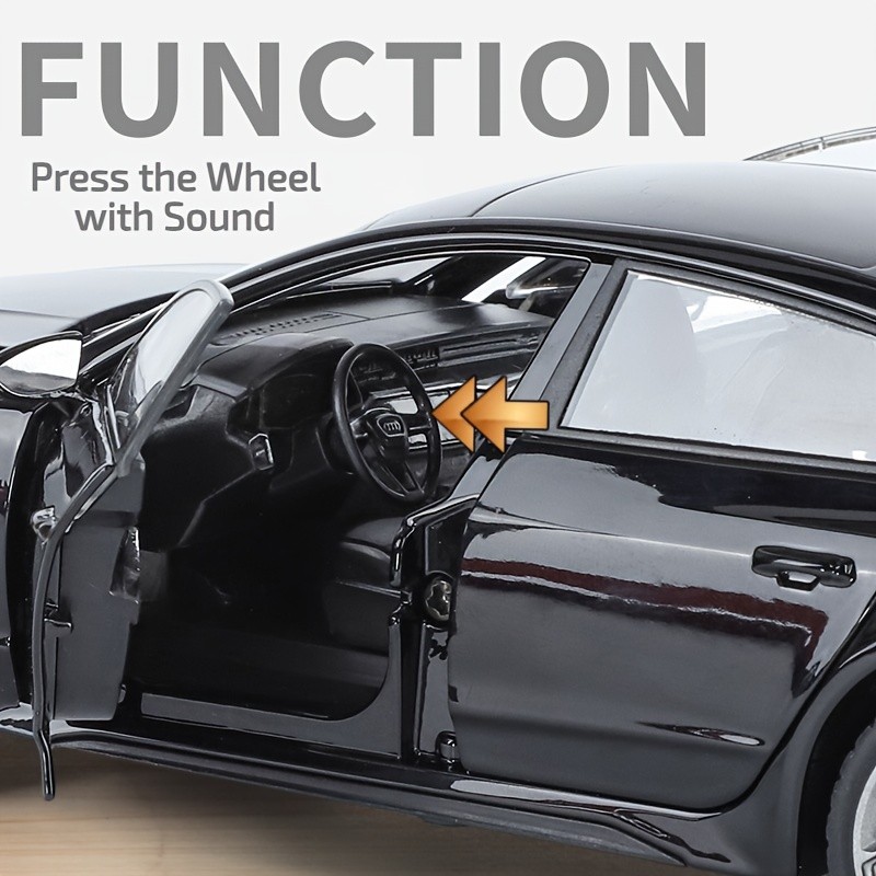 1/24 Audi RS7 Zinc Alloy Fully Open Racing Car Model with Sound and Light