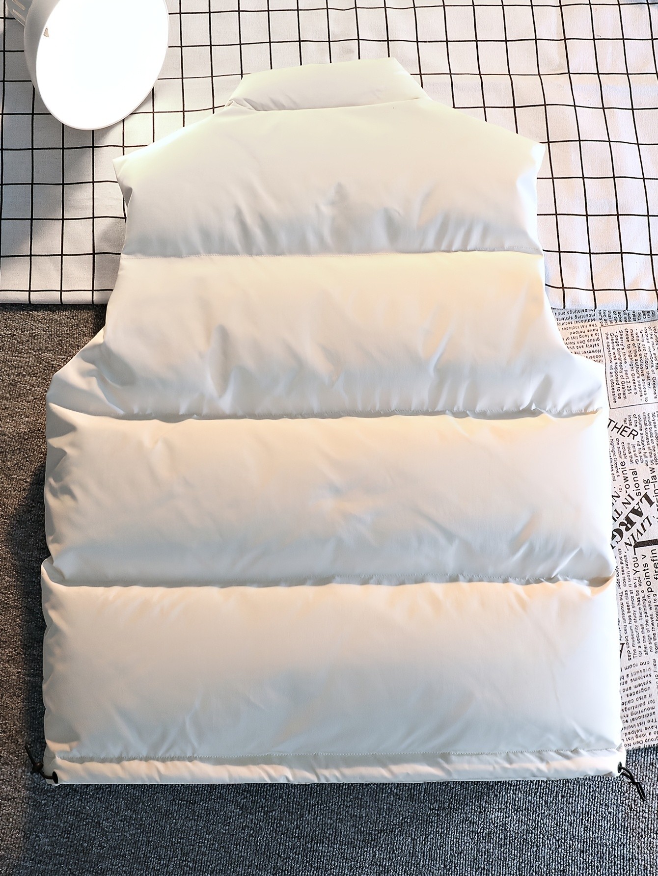 Jeep Mens Stand Collar Vest Thick Warm Fleece-Lined Jacket for Fall with Pockets