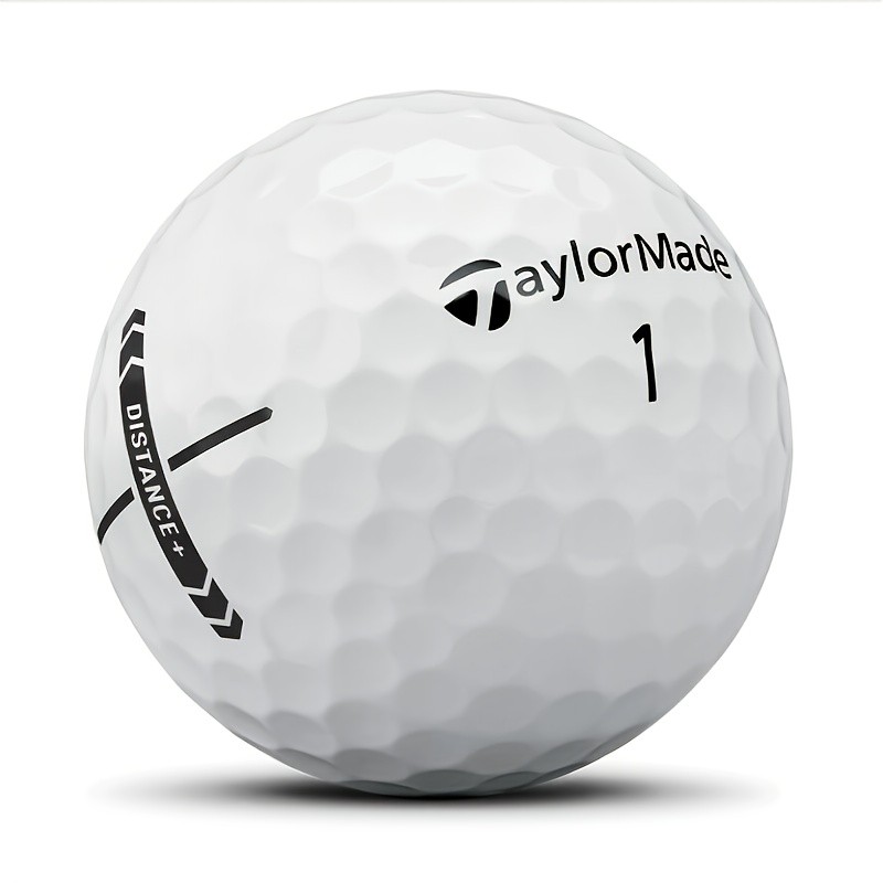 12-Pack of TAYLORMADE Distance+ Golf Balls Maximum Distance and Optimal Performance for Golfers