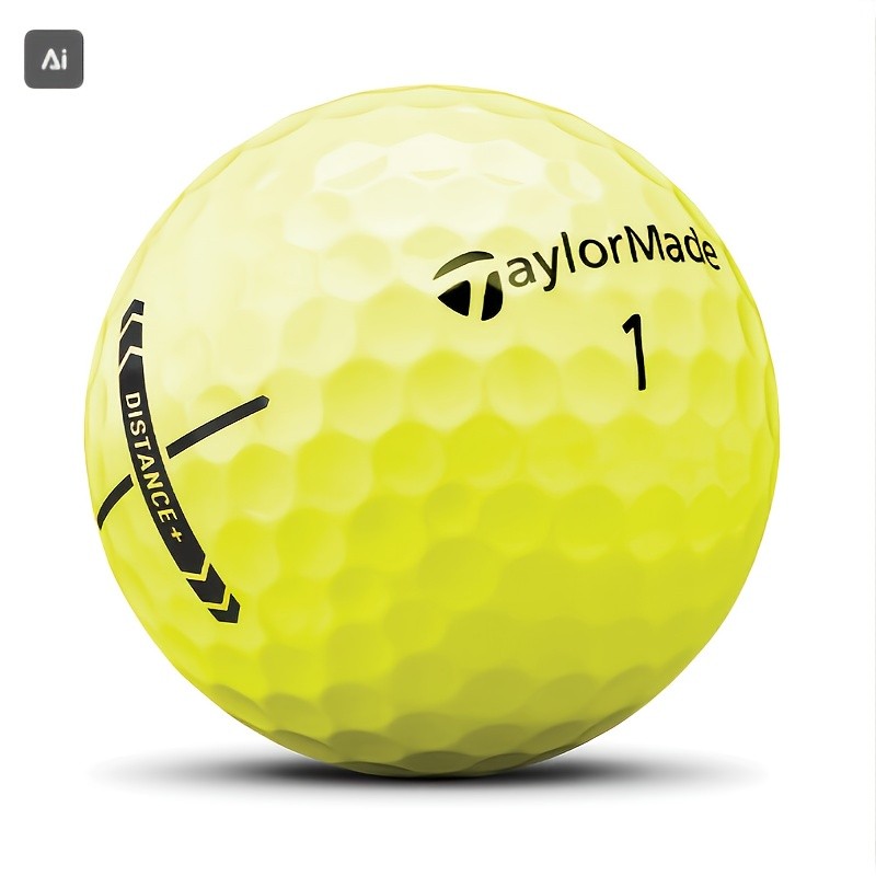 12-Pack of TAYLORMADE Distance+ Golf Balls  Maximum Distance and Optimal Performance for Golfers