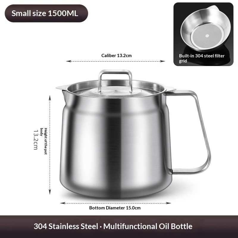 Stainless Steel Oil Strainer Pot