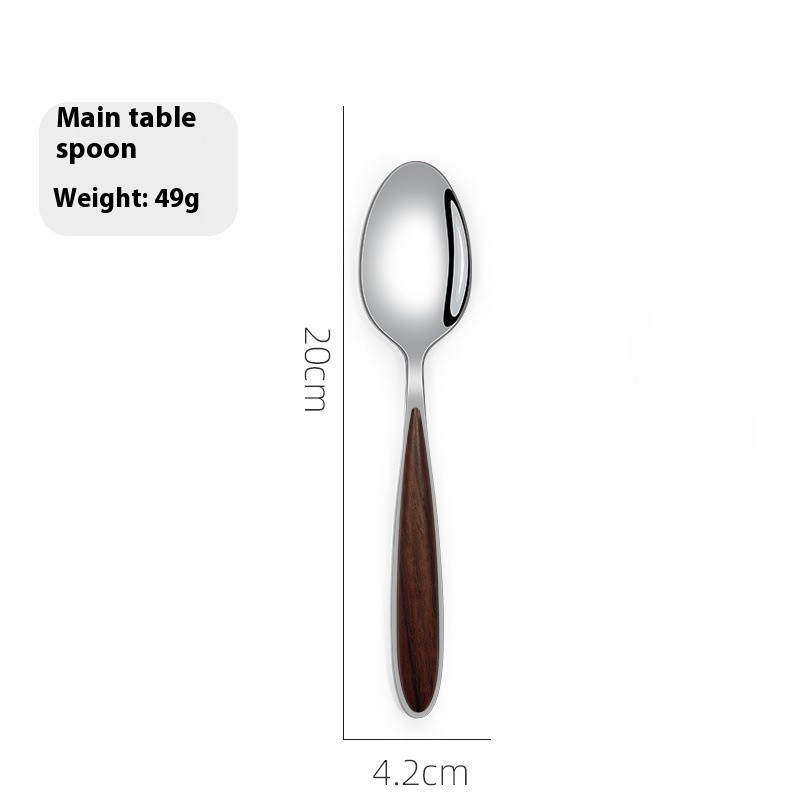 Stainless Steel Western Tableware Steak Knife, Fork And Spoon Suit