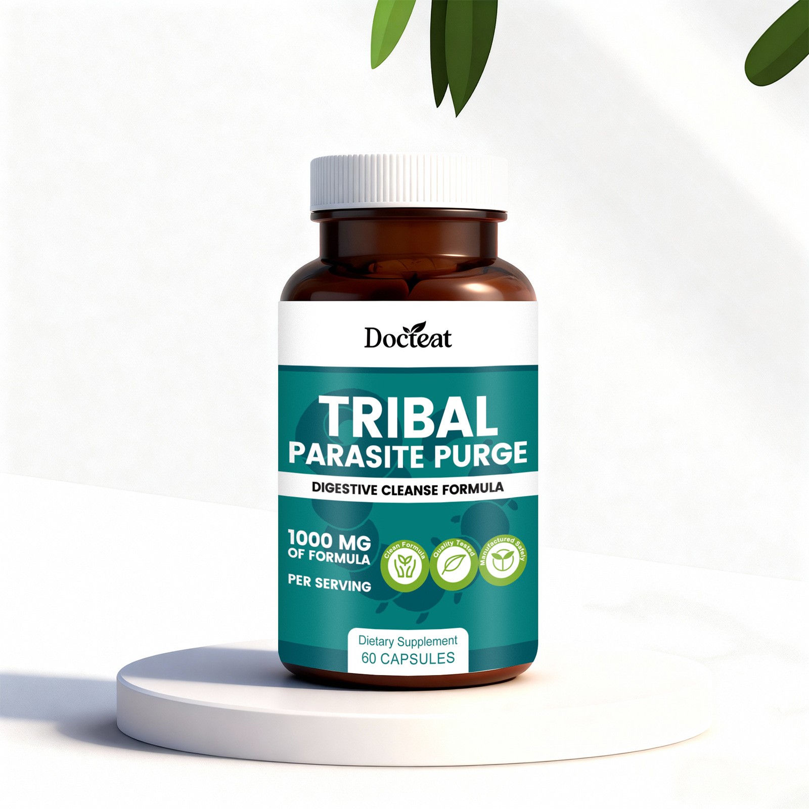 Docteat Tribal Parasite Purge  Digestive Cleanse Formula for a Healthier Gut