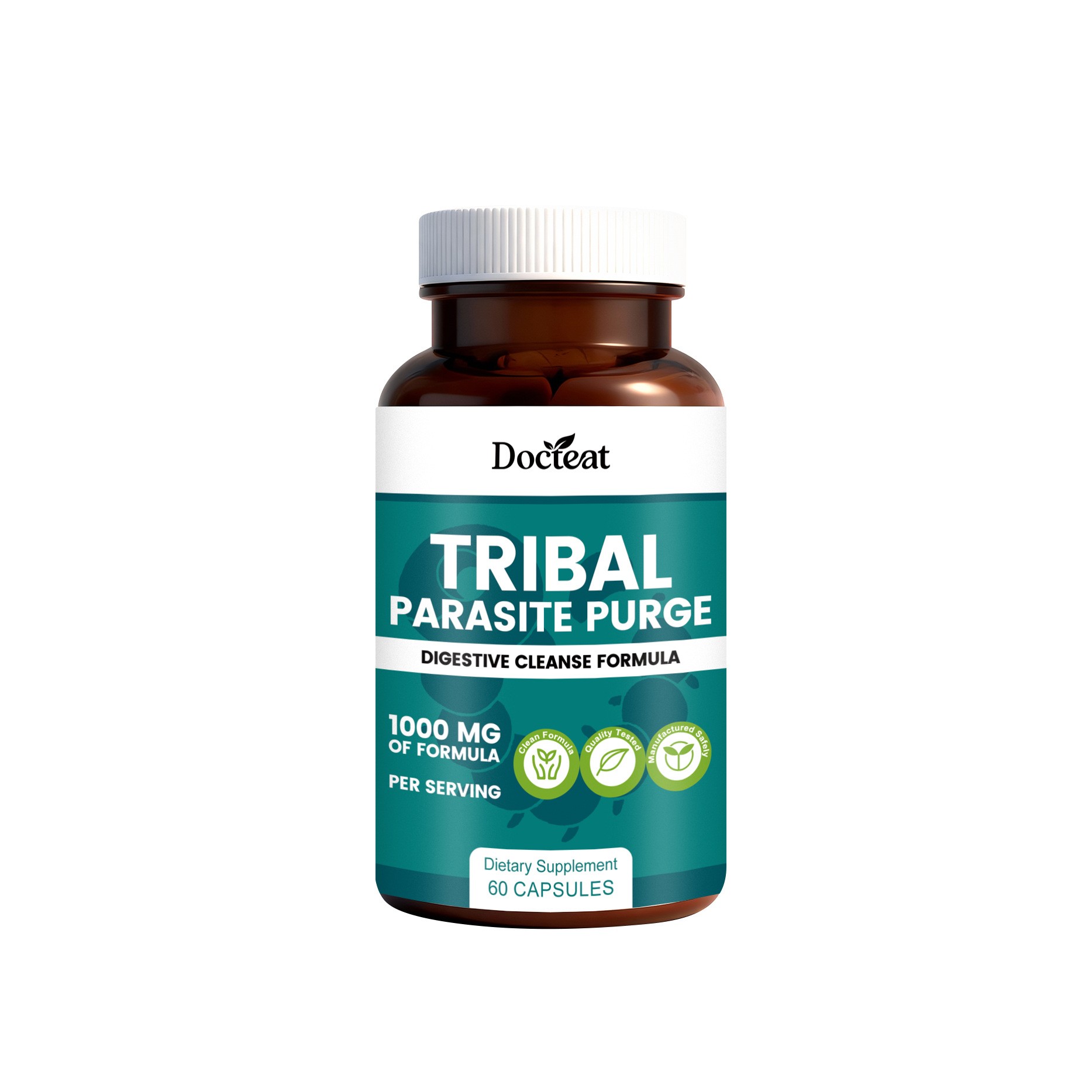 Docteat Tribal Parasite Purge  Digestive Cleanse Formula for a Healthier Gut