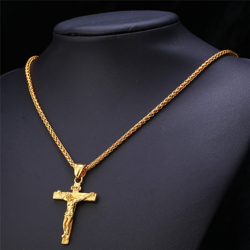 Jesus Cross Stainless Steel Necklace