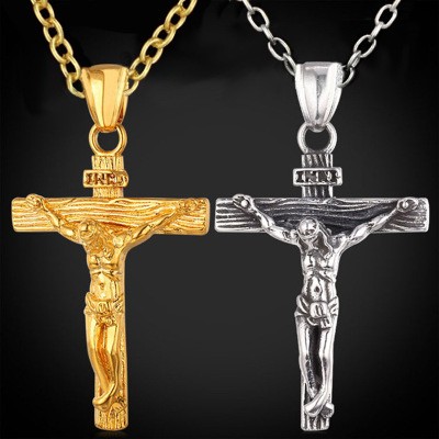 Jesus Cross Stainless Steel Necklace