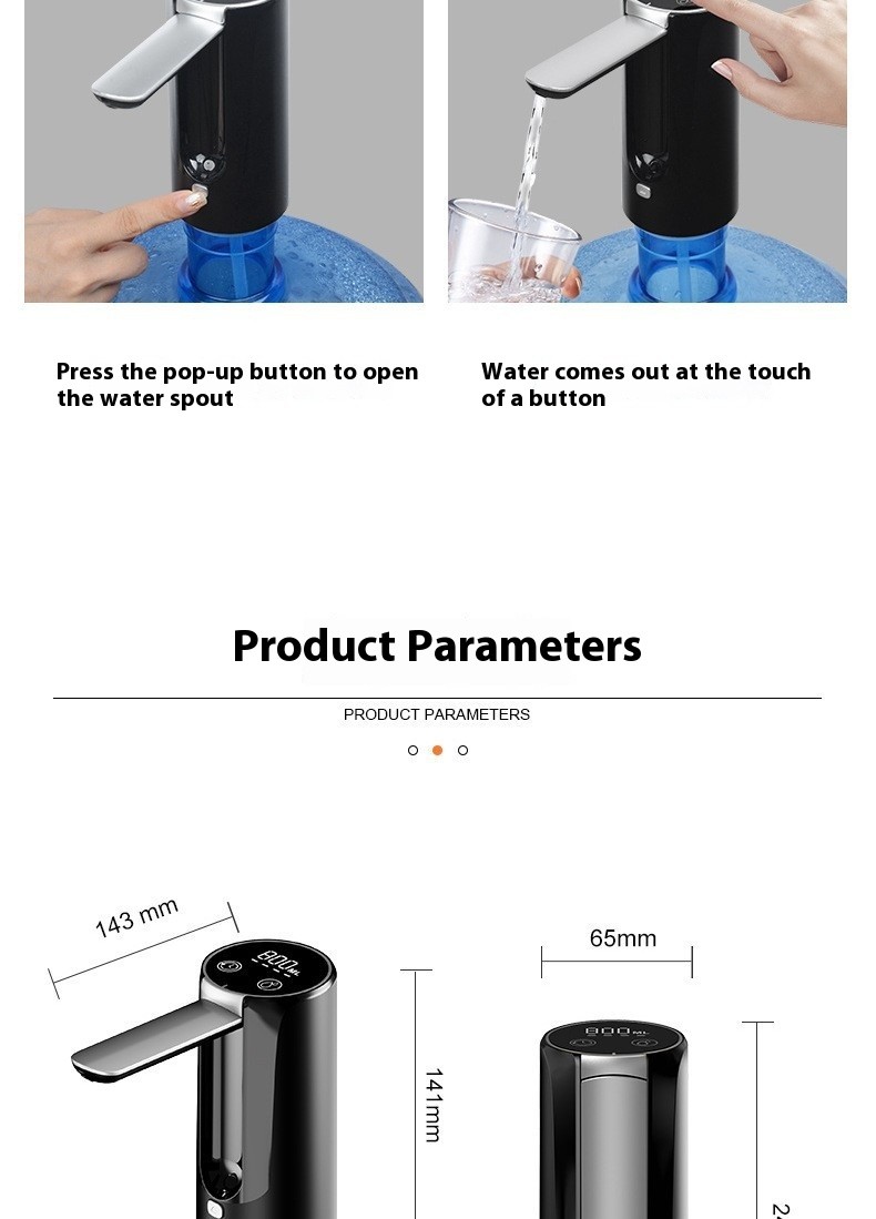 Universal 2-5 Gallon Bottle Automatic Water Dispenser Pump