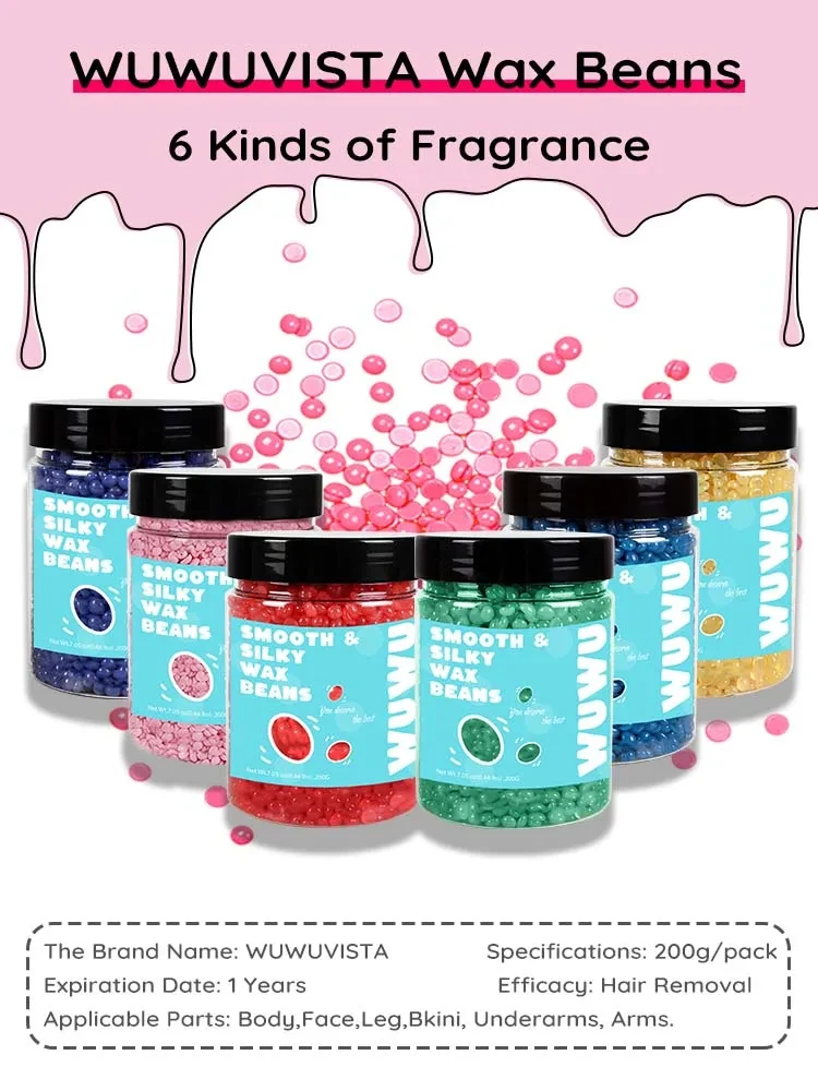 WUWUVISTA 56.4oz Bottled Wax Bean Set