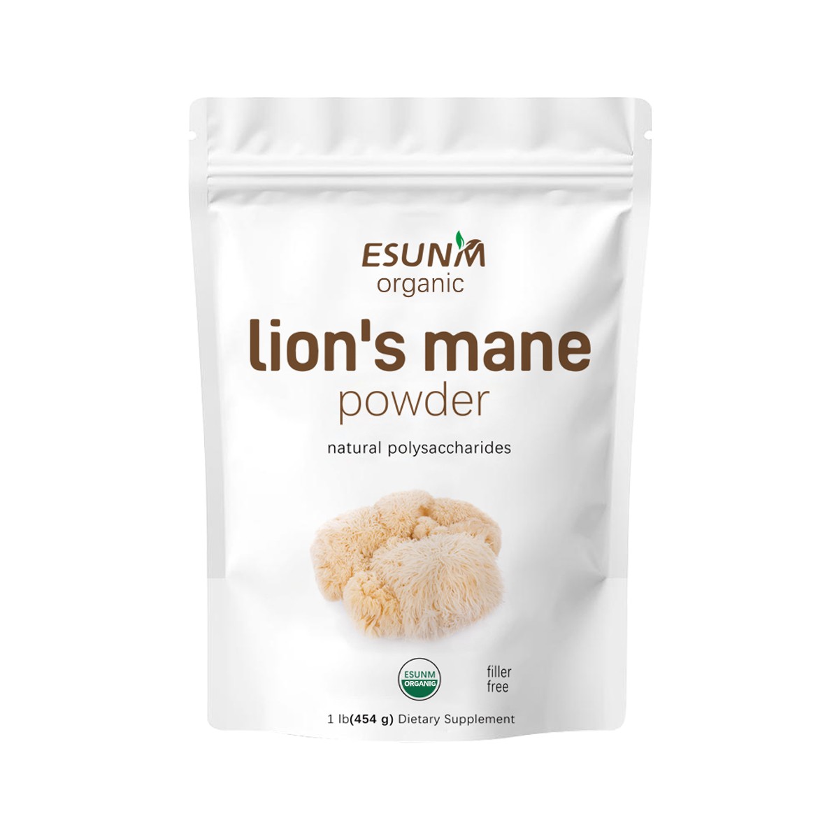 Lions Mane Powder Organic Brain & Nerve Health Support