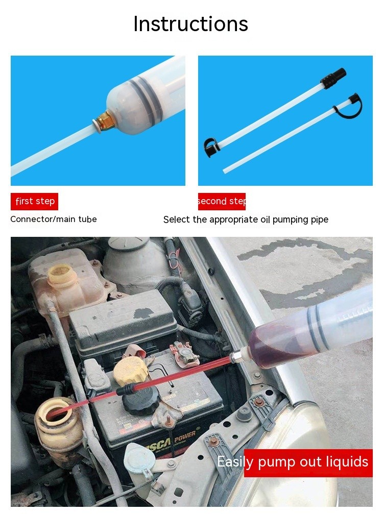 Oil Syringe Manual Extraction Fill Pump
