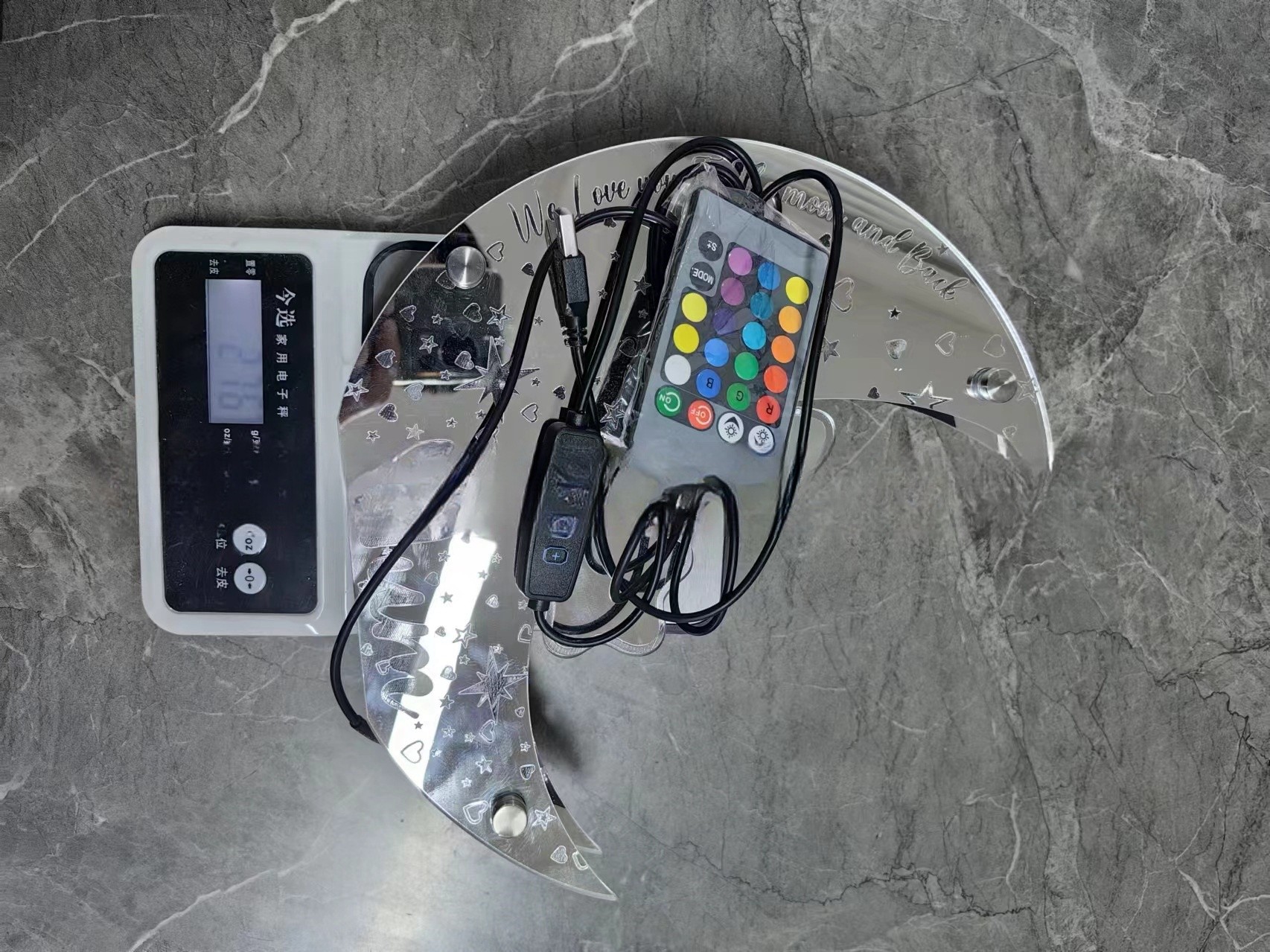 Personalized Bedroom Moon Lamp