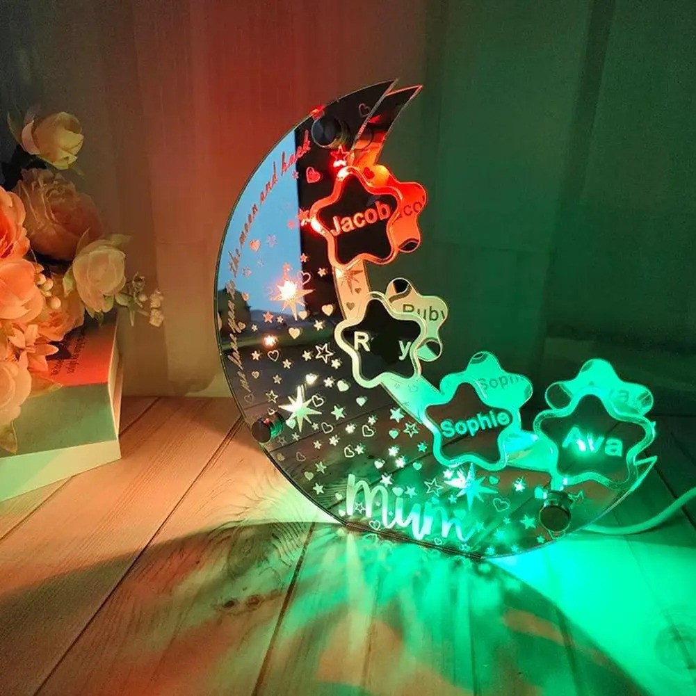 Personalized Bedroom Moon Lamp