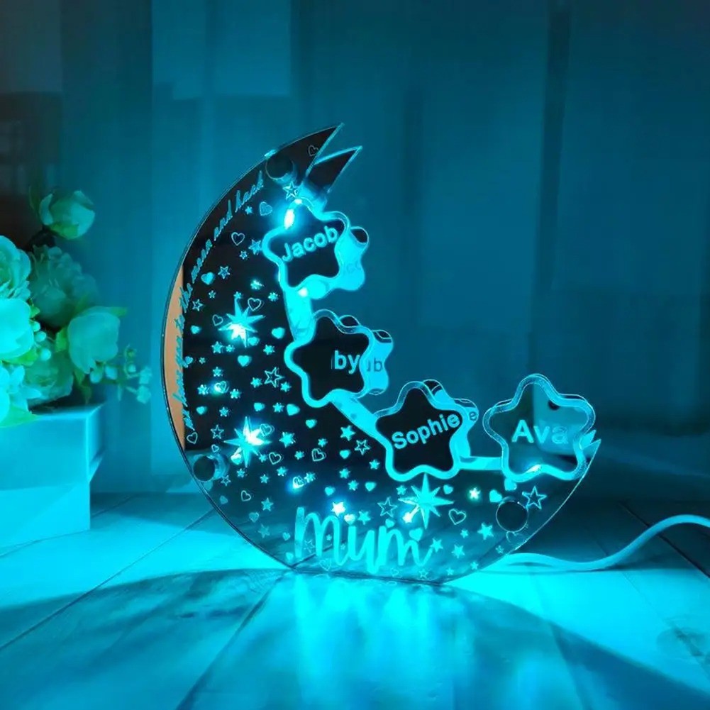 Personalized Bedroom Moon Lamp