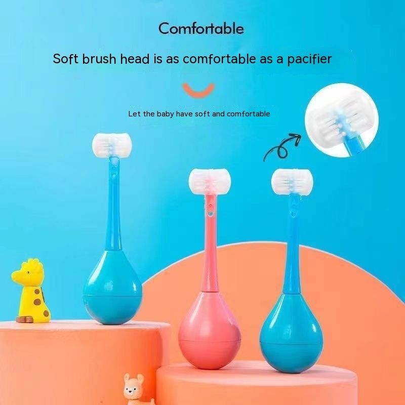 3D Children Three-Sided Toothbrush