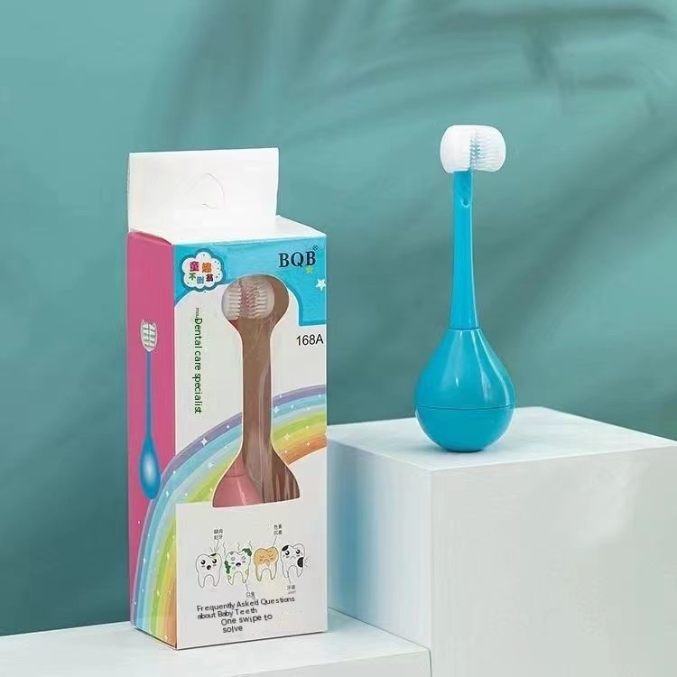 3D Children Three-Sided Toothbrush