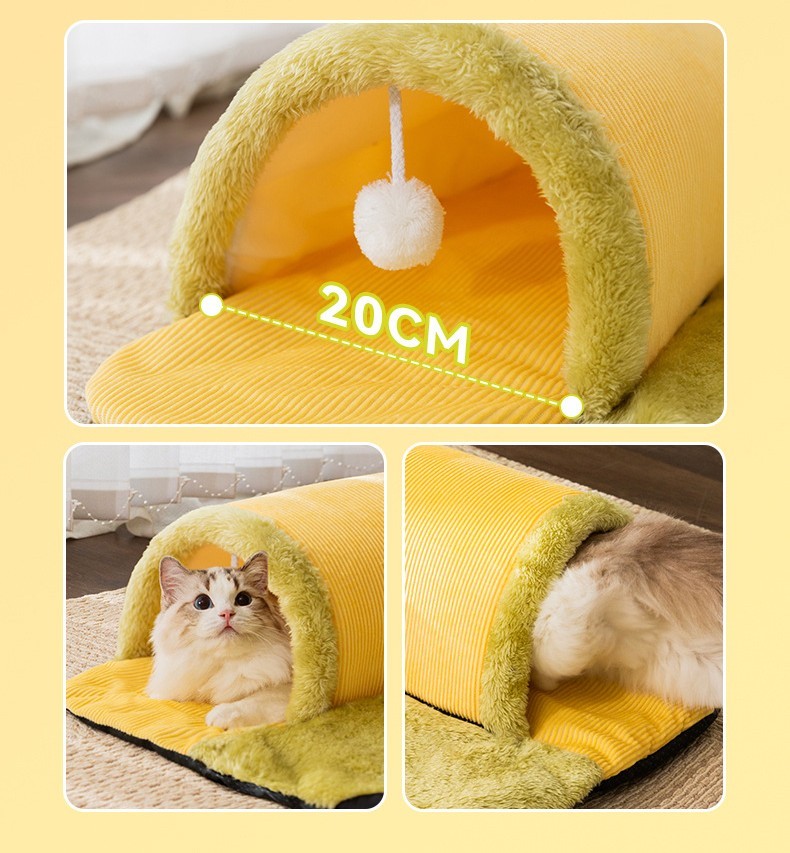 Warm and Thickened Pet Nest  Cozy and Comfortable Bed for Your Furry Friend