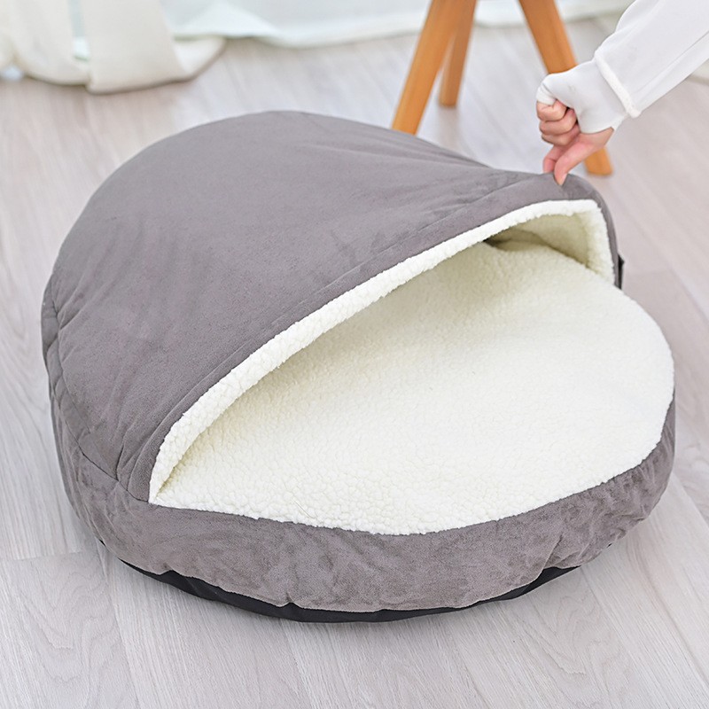 Cozy Dog Bed with Hood Comfortable and Warm Sleeping Spot for Your Pet