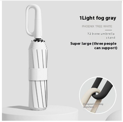 Sturdy Windproof Reflective Safety Ring Buckle Umbrella