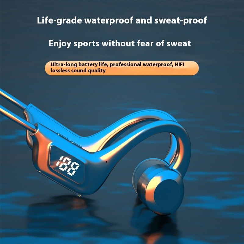 Bone-Conduction Headset Bluetooth Earphones