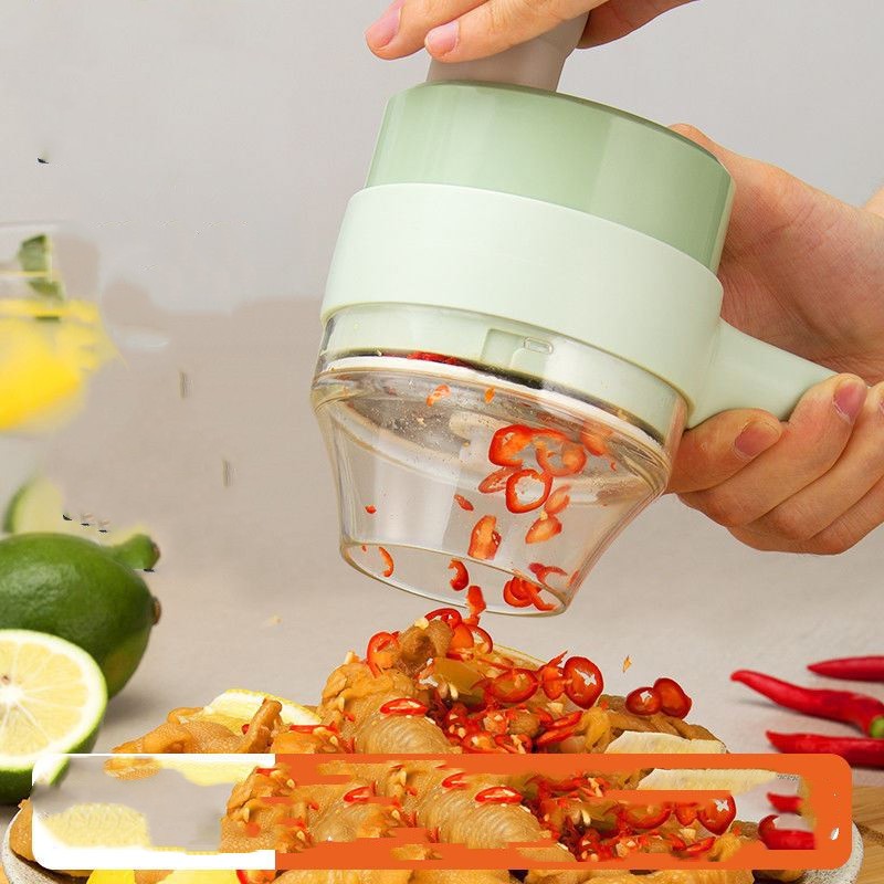 Multifunctional 4-in-1 Electric Vegetable Cutter