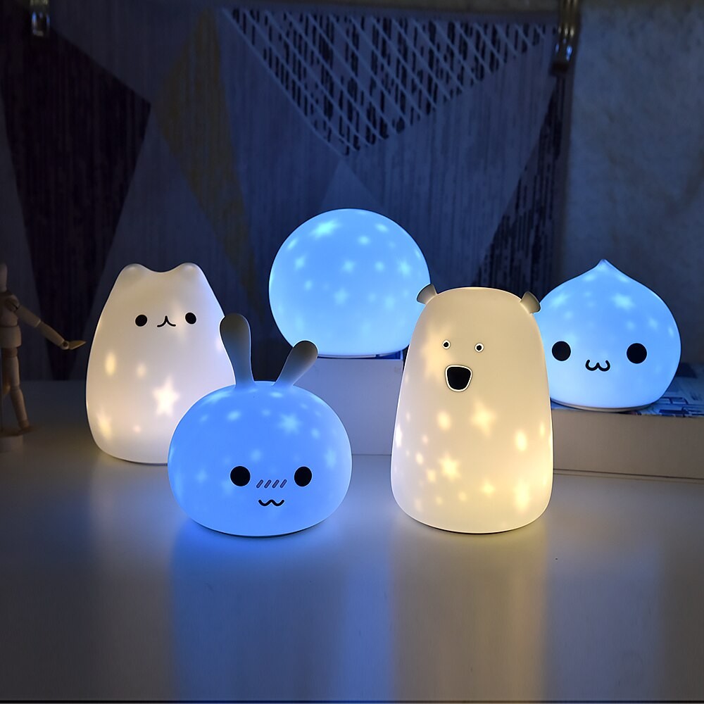Portable Soft Silicone Cute Cat LED Night Light