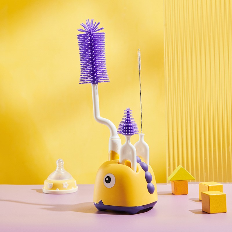 3-Piece Silicone Bottle Brush Set