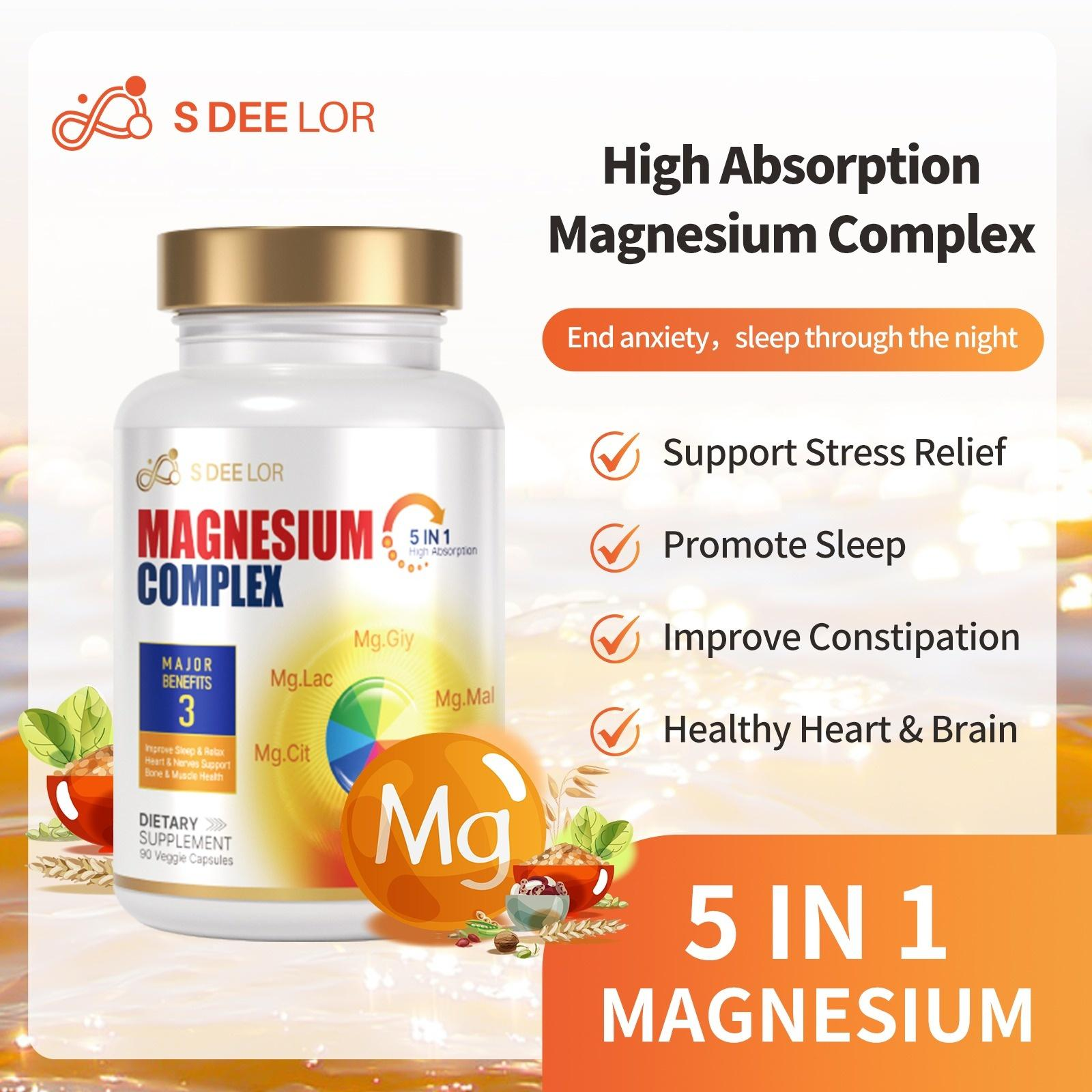 Magnesium Complex 5-in-1 Comprehensive Mineral Support for Daily Balance