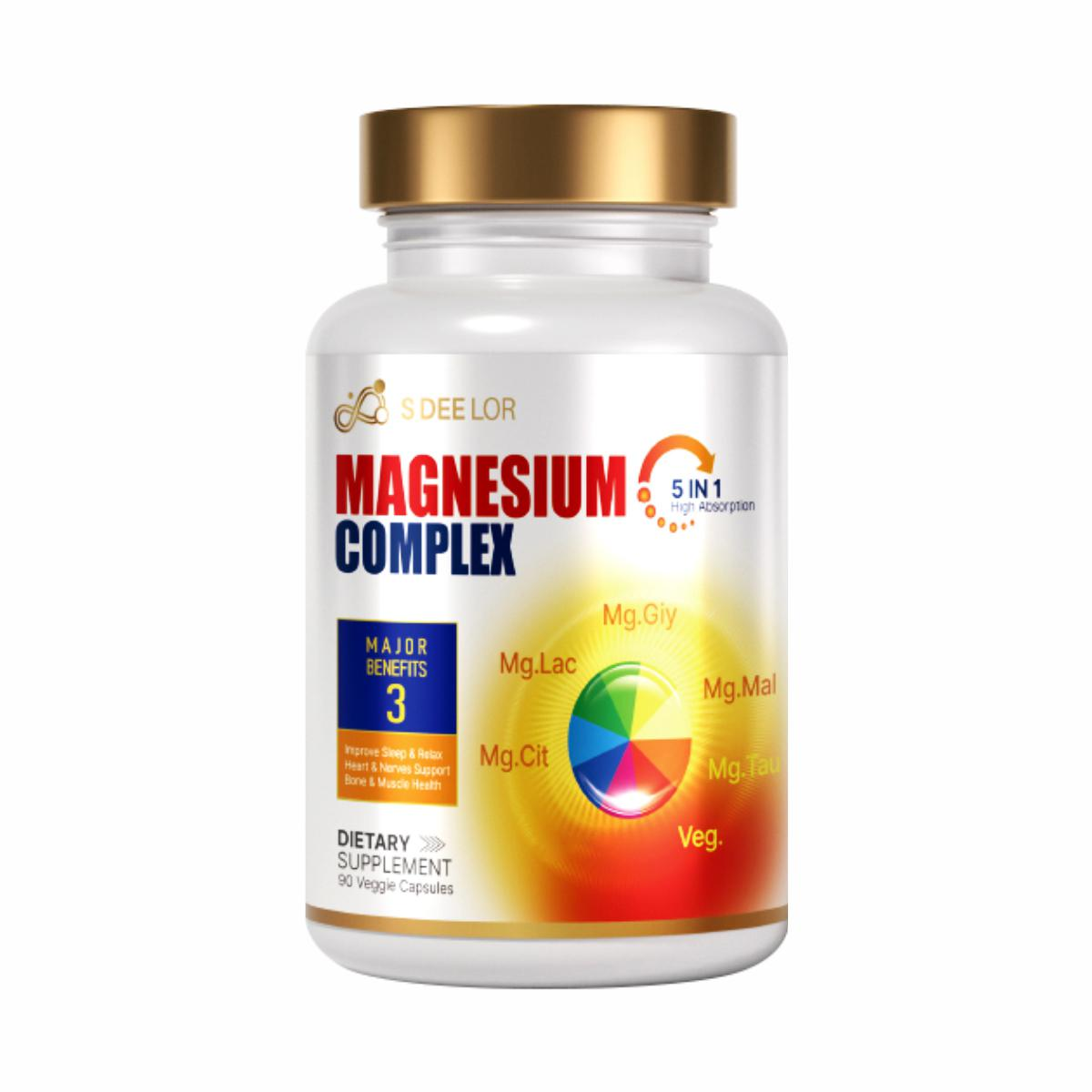Magnesium Complex 5-in-1 Comprehensive Mineral Support for Daily Balance