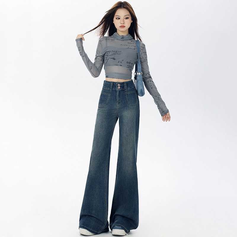 Womens Mid Waist Jean
