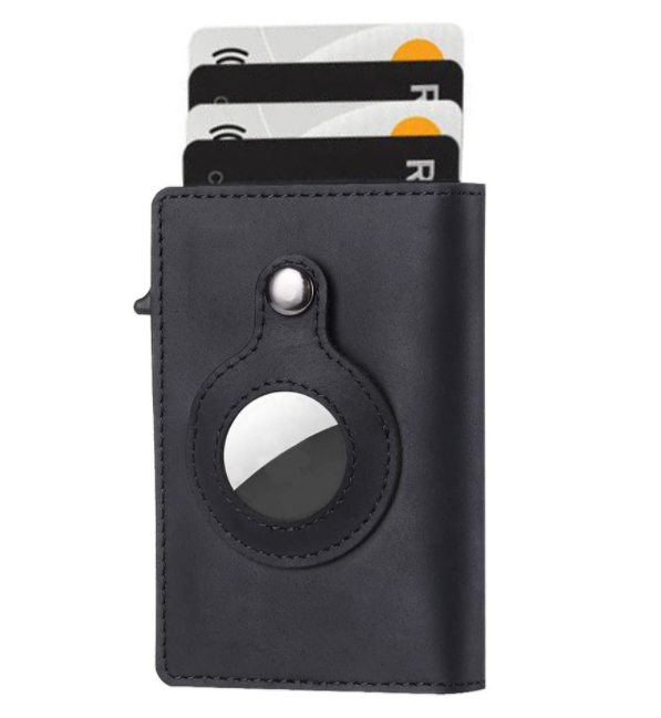 Leather Airtag Slim Wallet