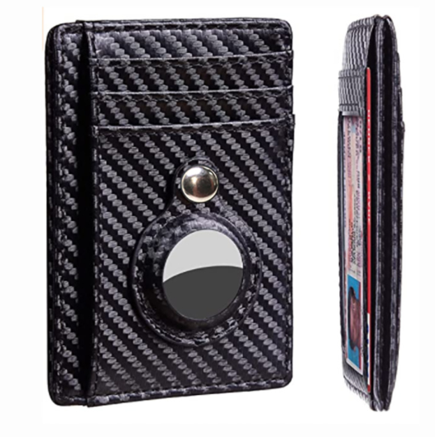 Leather Airtag Slim Wallet