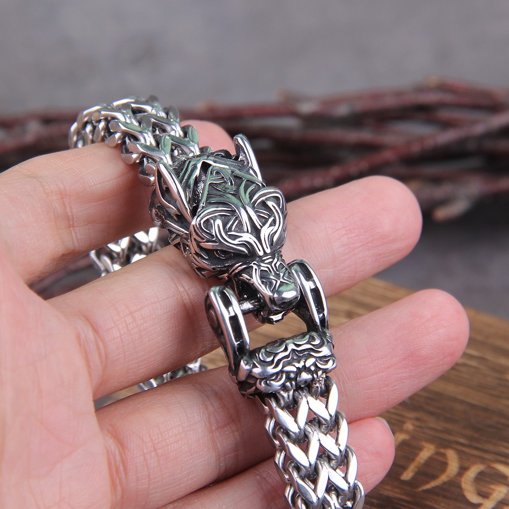 The Midgard Serpent  Stainless Steel Bracelet